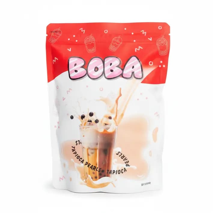 بابل تی BOBA طعم کارامل | تاپیوکا مخصوص Bubble Tea