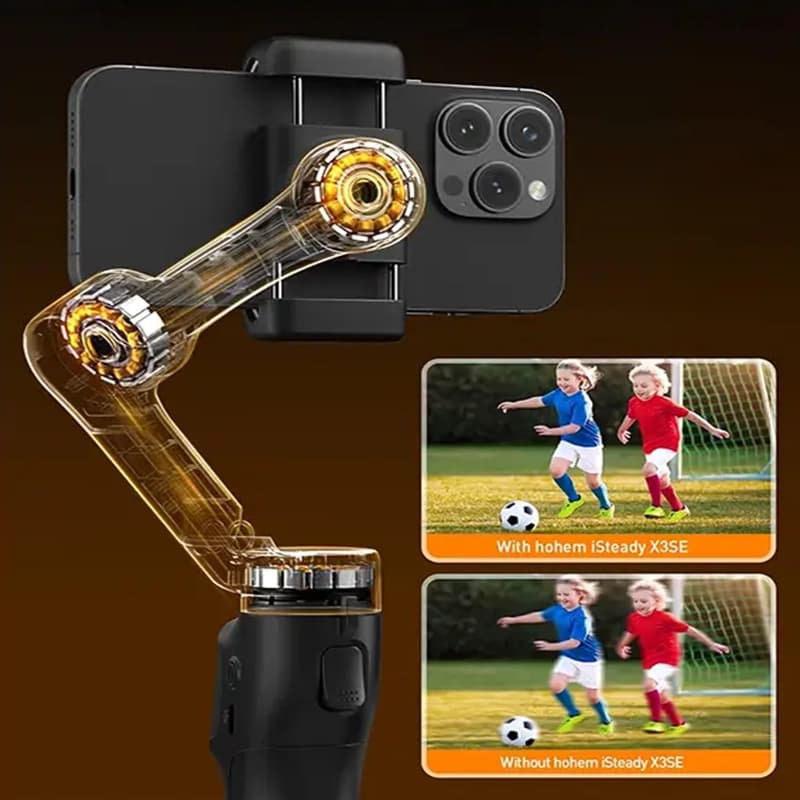 گیمبال موبایل هوهم iSteady X3 SE | لرزش‌گیر سه‌محوره سبک و اقتصادی — تصویر ۴
