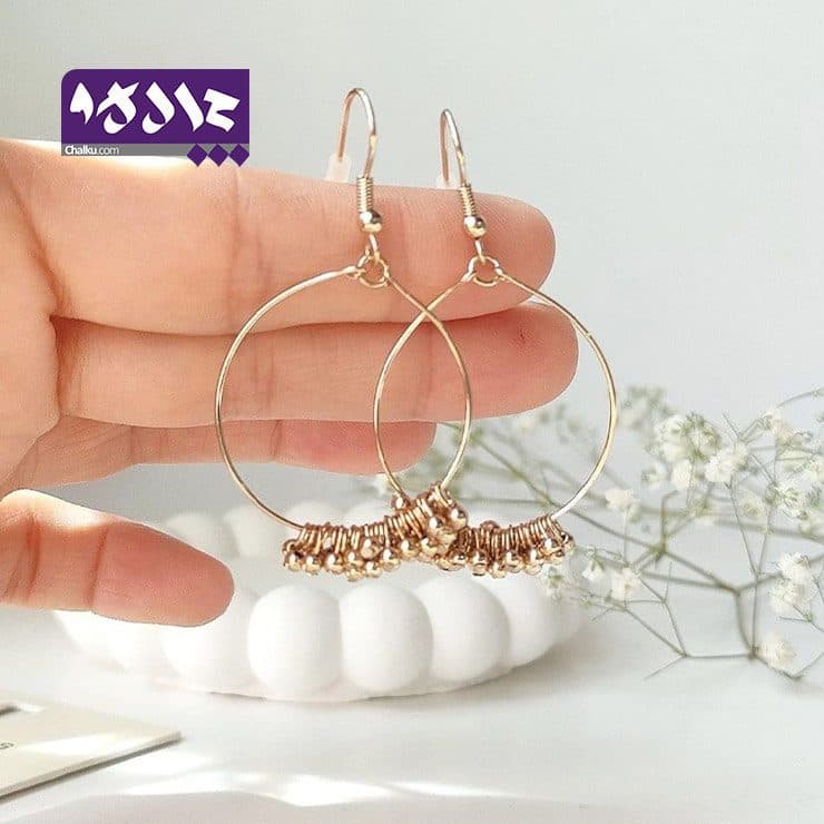 گوشواره پولکی آویز
