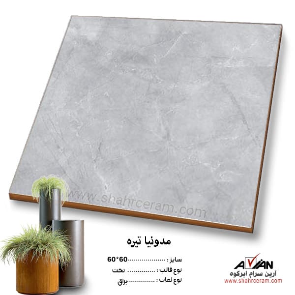سرامیک مدونیا تیره 60*60 آرین سرام