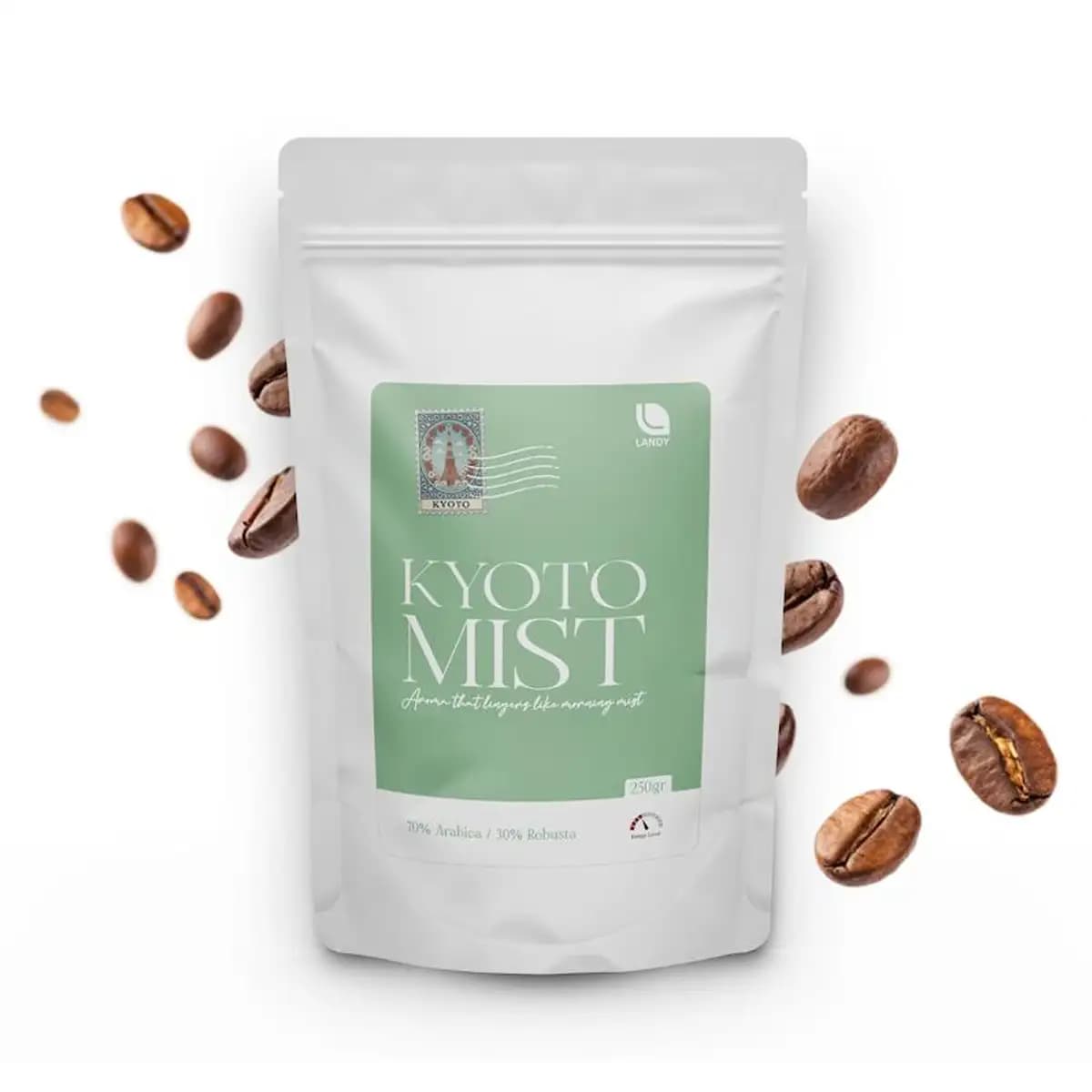 قهوه Kyoto Mist (ترکیب ۷۰٪ عربیکا و ۳۰٪ روبوستا)