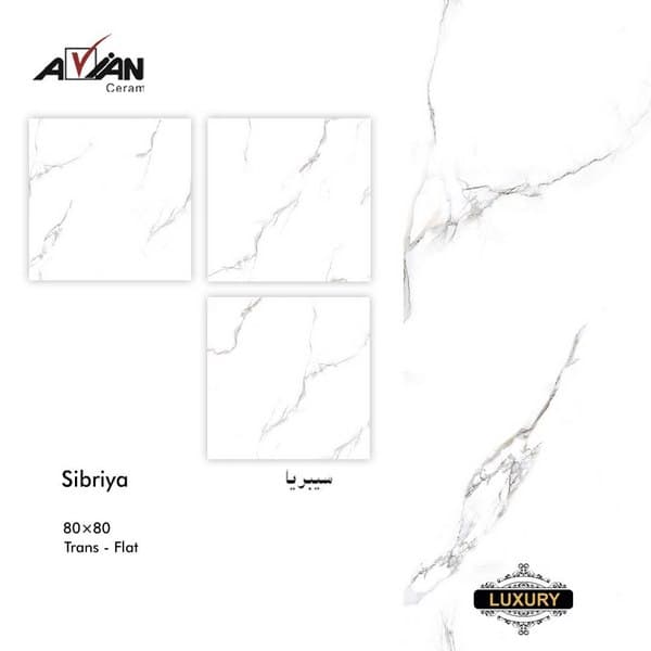 سرامیک سیبریا 80*80 کاشی آرین سرام — تصویر ۲