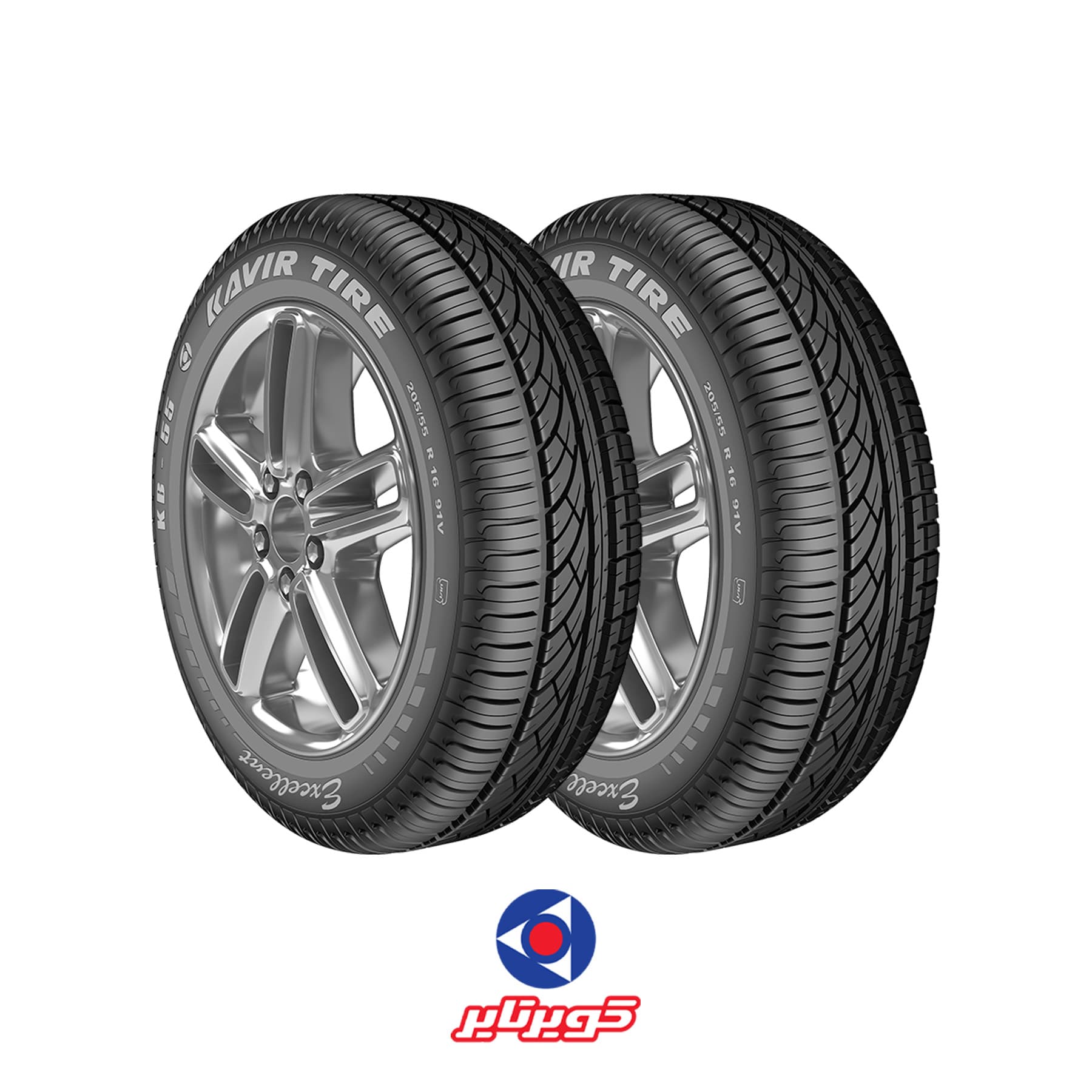 لاستیک 205/50R17 کویرتایر KB55 (دو حلقه//جفتی) | 2026 مناسب آریزو 6 ، ام وی ام X33 cross