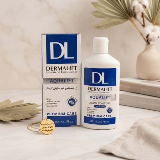 ژل شستشوی غیر صابونی کرمدار درمالیفت مدل آکوالیفت حجم ۲۰۰ میل (Dermalift Aqualift) — تصویر ۴