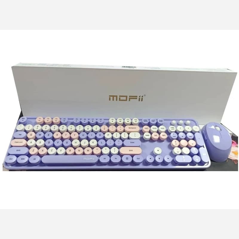 ست کیبورد و ماوس بی‌سیم MOFii مدل Sweet — تصویر ۳