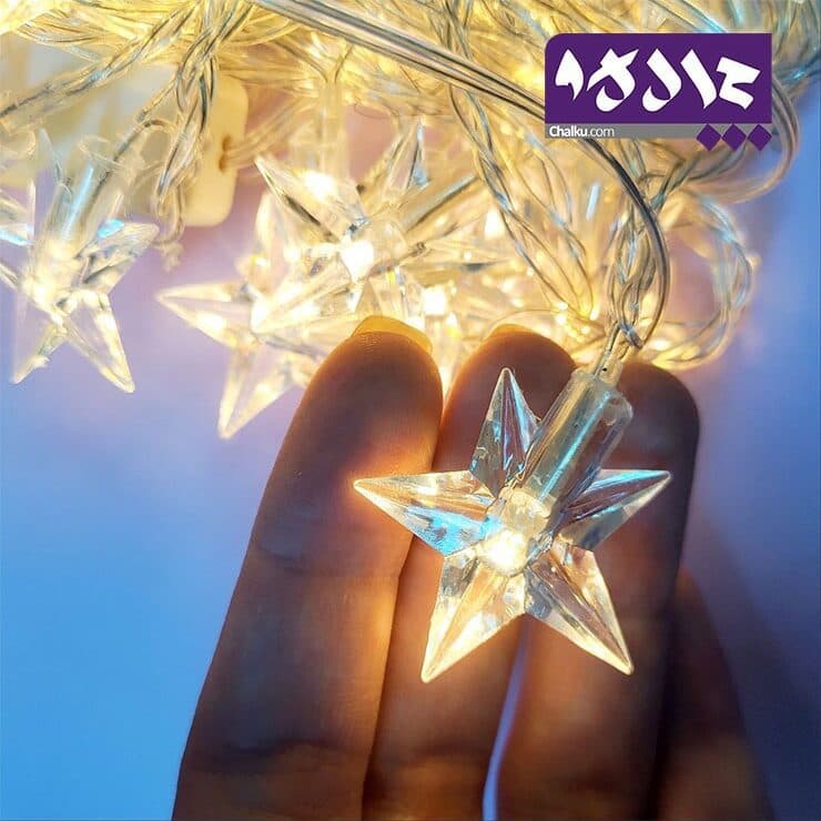 ریسه چراغ طرح ستاره ساده — تصویر ۳