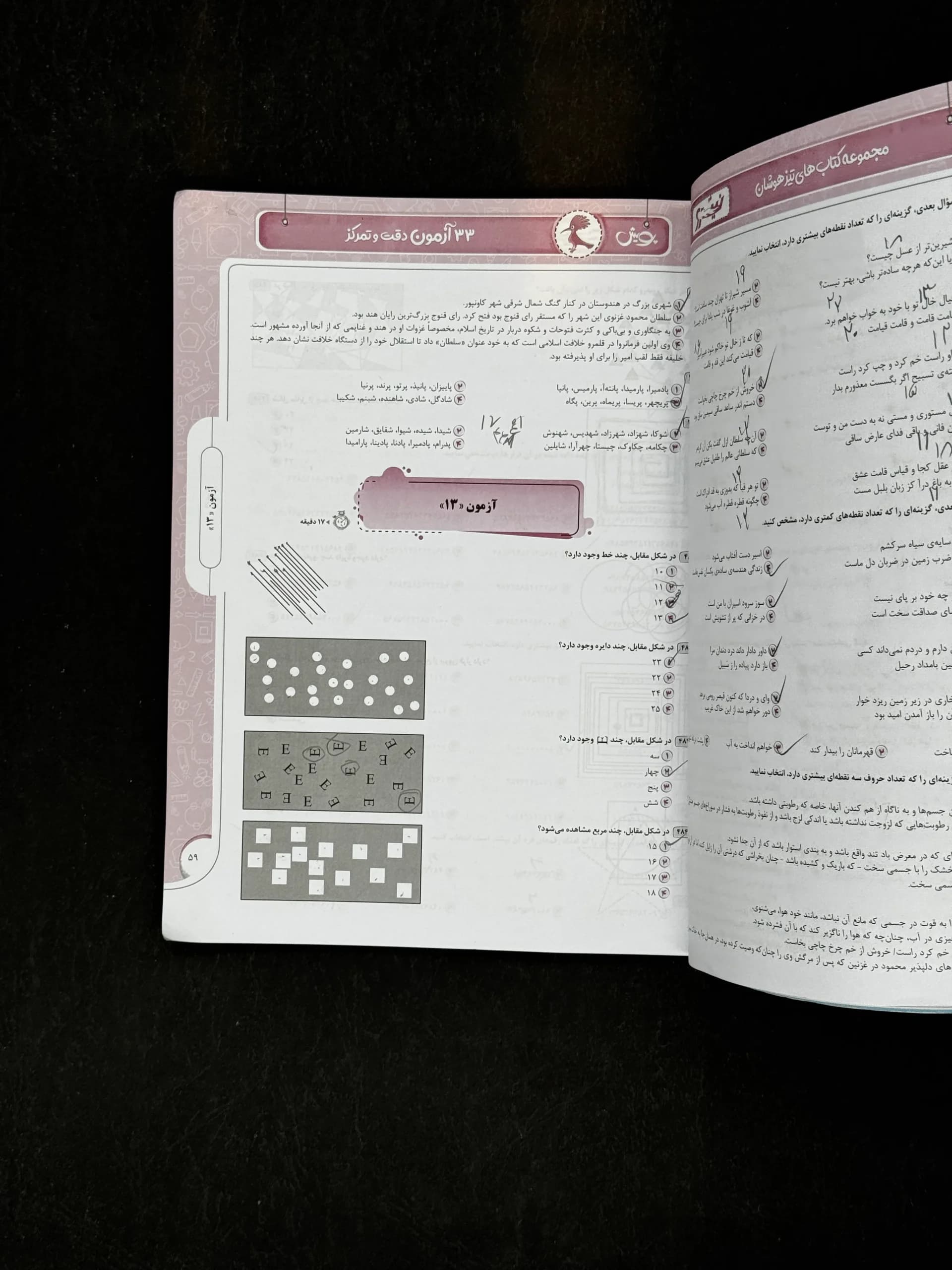 33 آزمون دقت و تمرکز نیترو پویش اندیشه خوارزمی — تصویر ۵