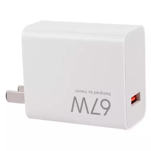 آداپتور 67 وات شیائومی USB-C دو پین تخت | اورجینال