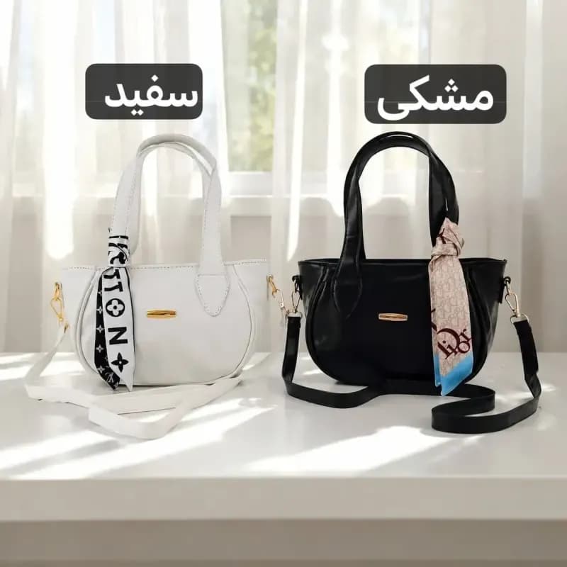 کیف زنانه چرم مصنوعی روزمره با بند بلند — تصویر ۶