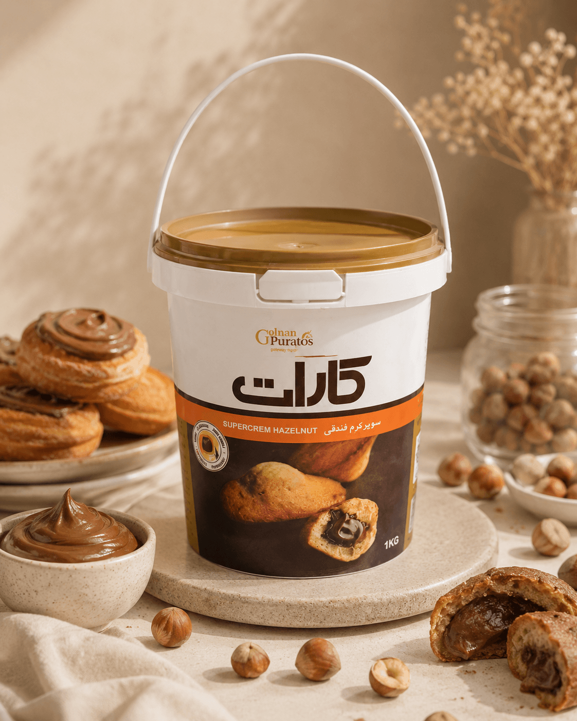 سوپر کرم فندقی کارات 1 کیلویی