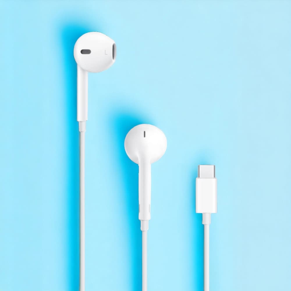 هندزفری EarPods اپل درگاه USB-C (های کپی) — تصویر ۲