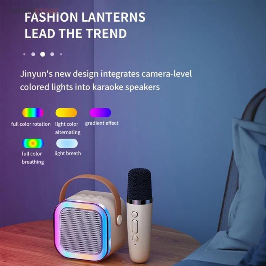 اسپیکر بلوتوثی میکروفن دار قابل حمل k12 — تصویر ۶
