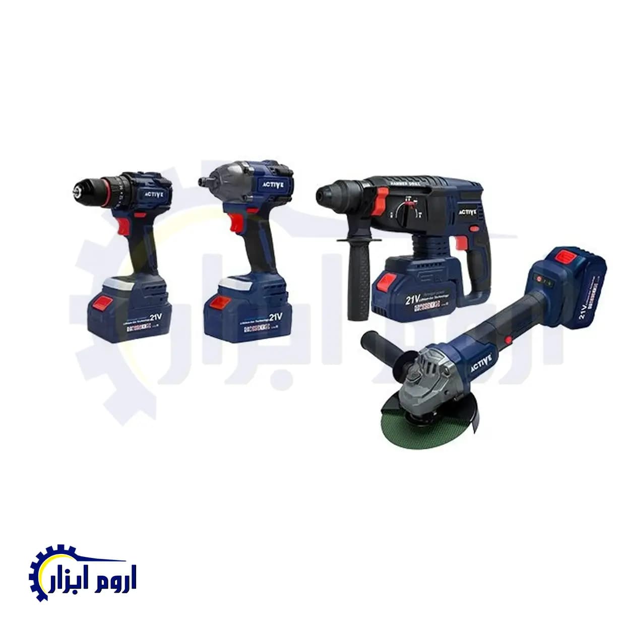 کیت چهار عددی شارژی براشلس اکتیو مدل AC-3224BL