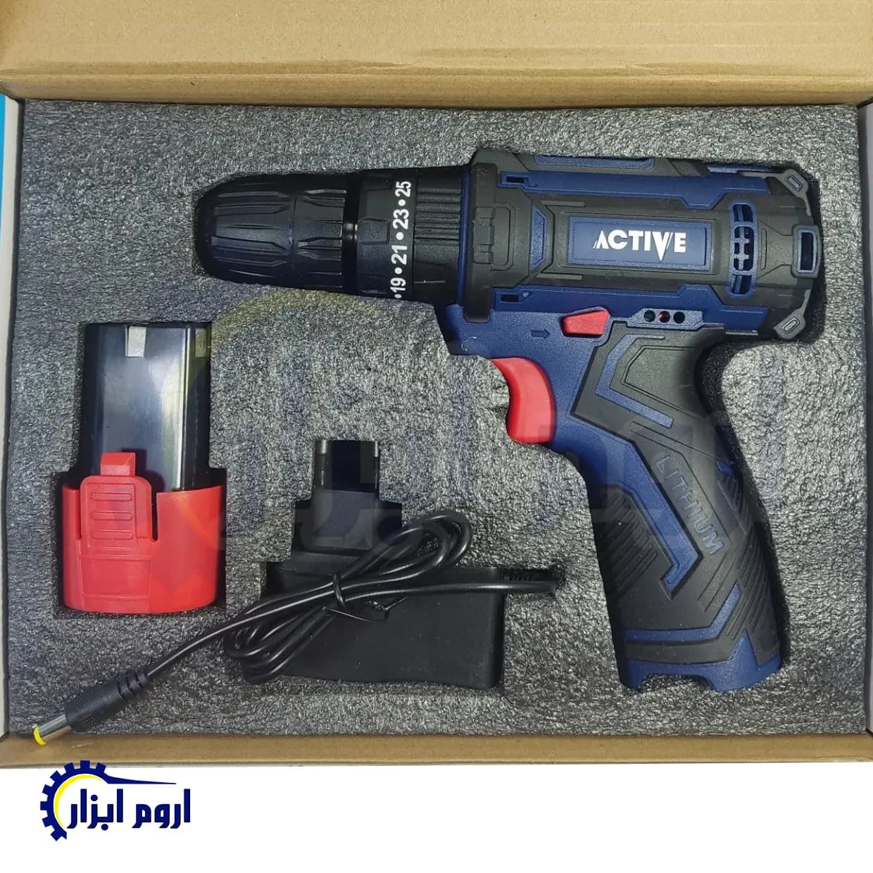 دریل شارژی چکشی 12 ولت اکتیو مدل AC-3222 — تصویر ۲