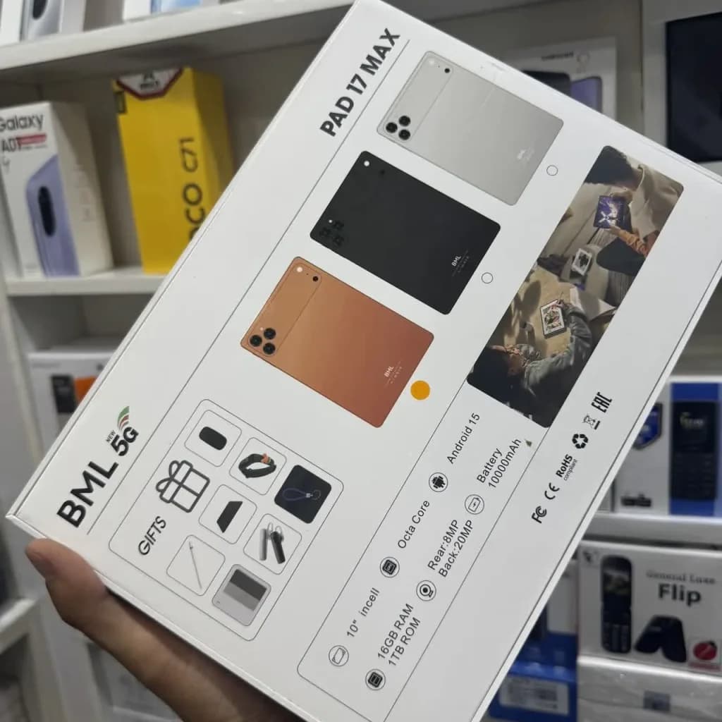 تبلت برند BML مدل PAD 17 MAX | صفحه نمایش 10 اینچ و رم 4 گیگ و حافظه داخلی 64 گیگ — تصویر ۵