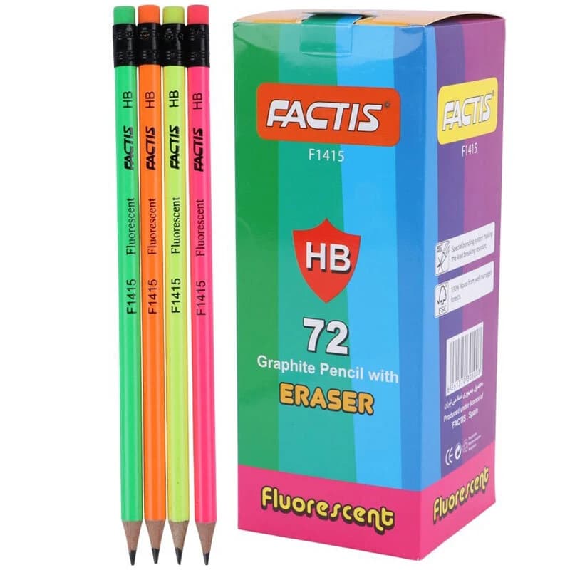 مداد مشکی فکتیس Factis F1415 بسته 72 عددی — تصویر ۲