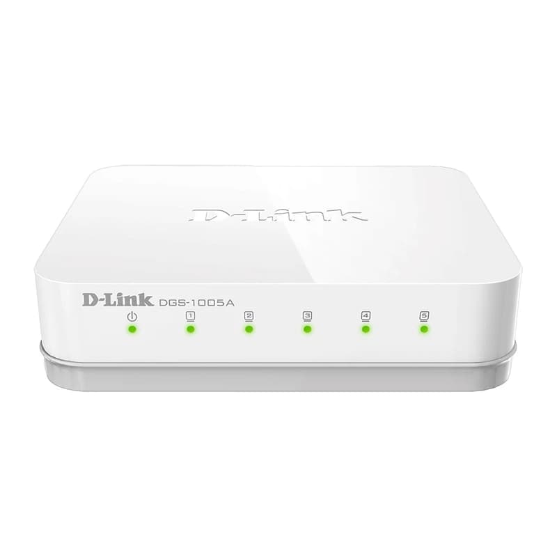 سوییچ دسکتاپ 5 پورت گیگابیتی دی-لینک مدل DGS-1005A | کوم مارکت