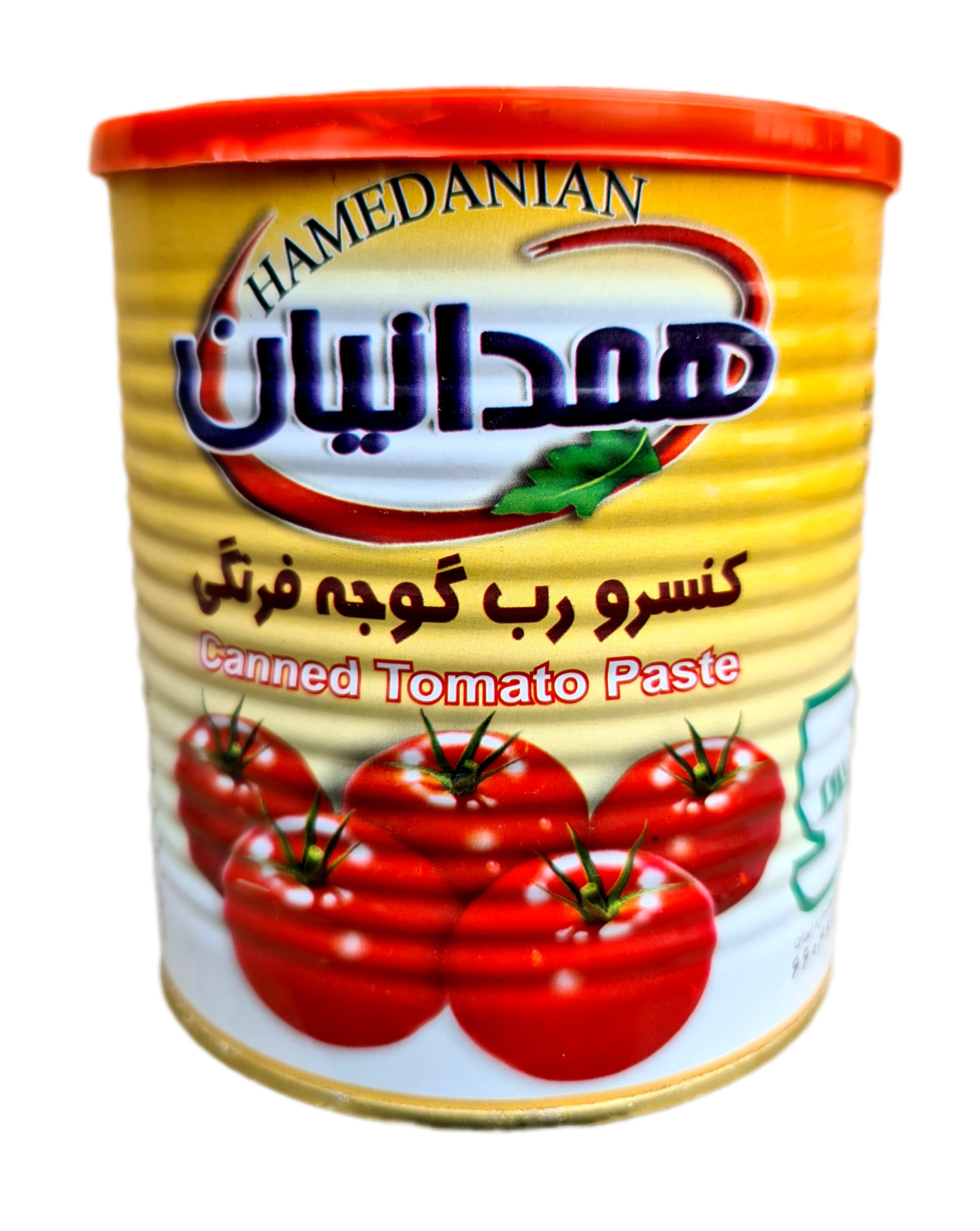 رب گوجه فرنگی همدانیان درجه یک در بسته بندی ۸۰۰ گرمی
