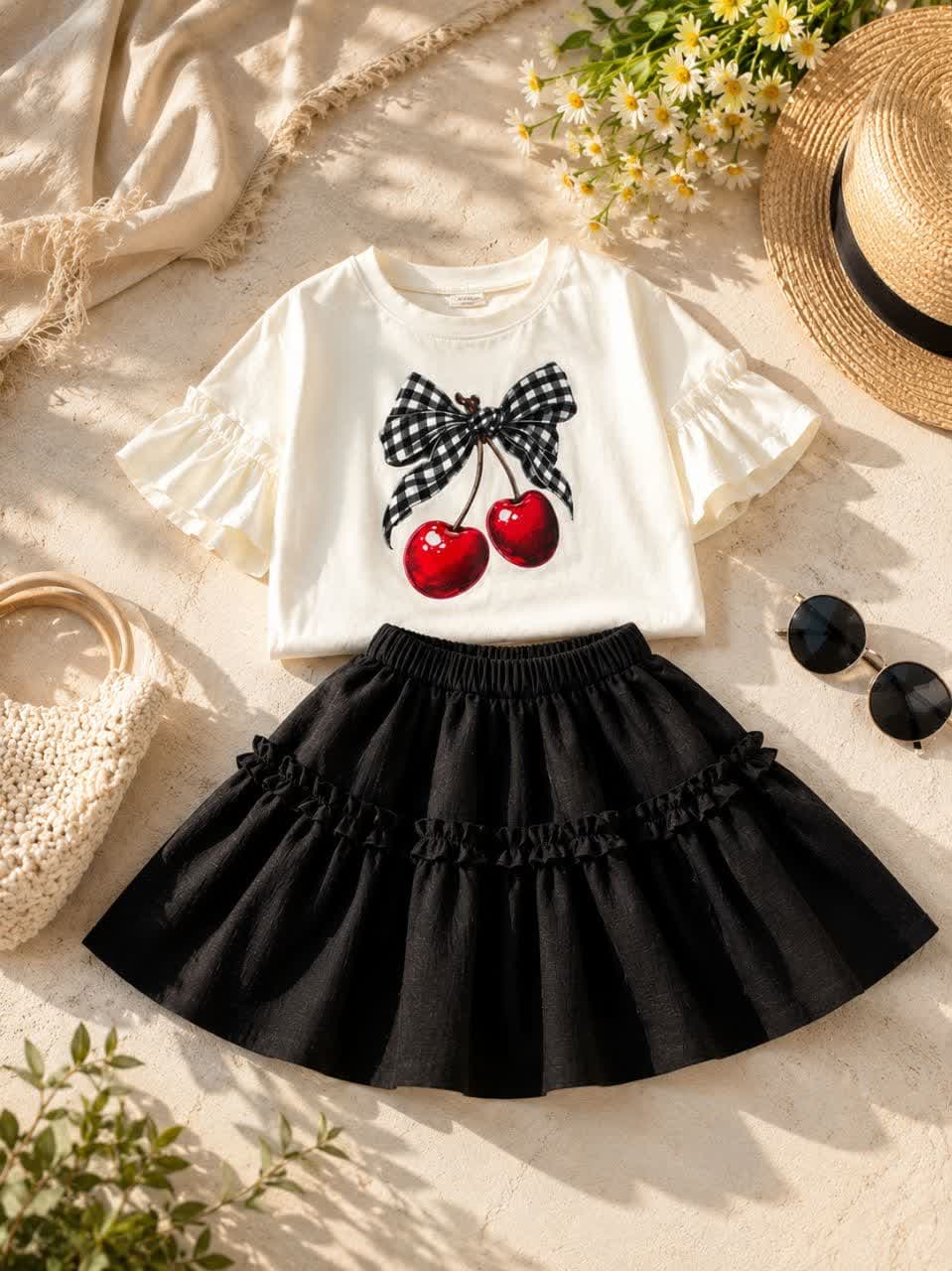 تیشرت دامن سامر 🍒