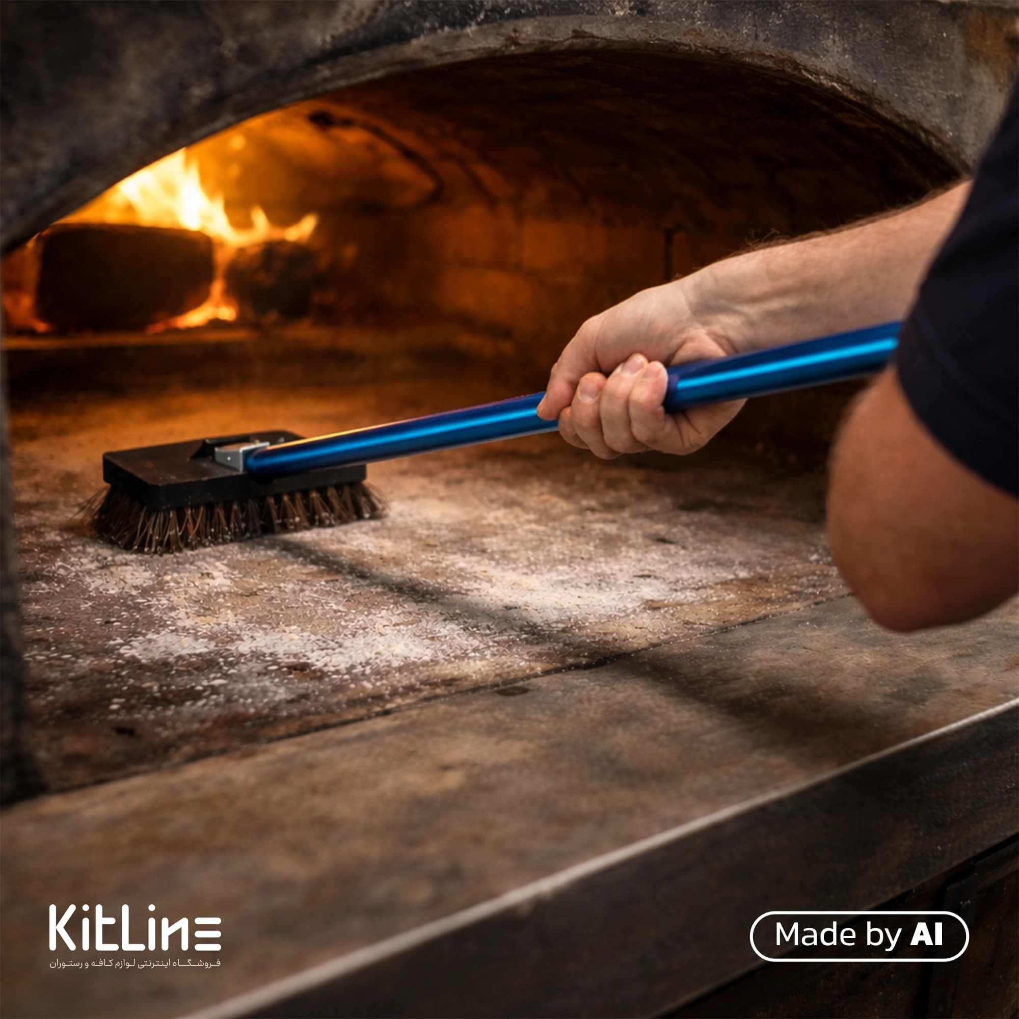 فرچه فر پیتزا ۱۲۰ سانتیمتری کیچن تک (kitchentech) — تصویر ۲