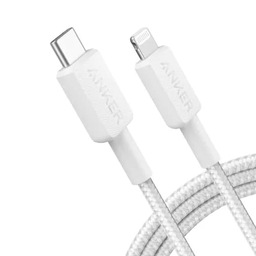 کابل شارژ انکر نسل سوم 180 سانتی Anker 322 USB-C to Lightning A81B6