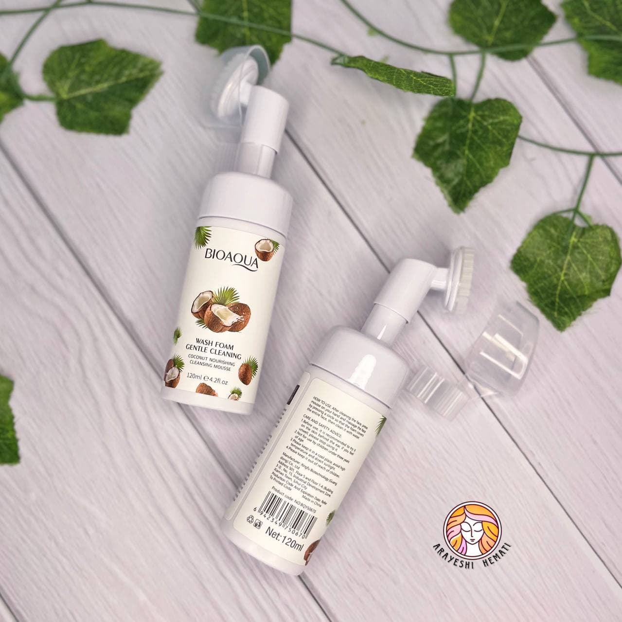 فوم براش دار نارگیل بیواکوا BIOAQUA — تصویر ۴
