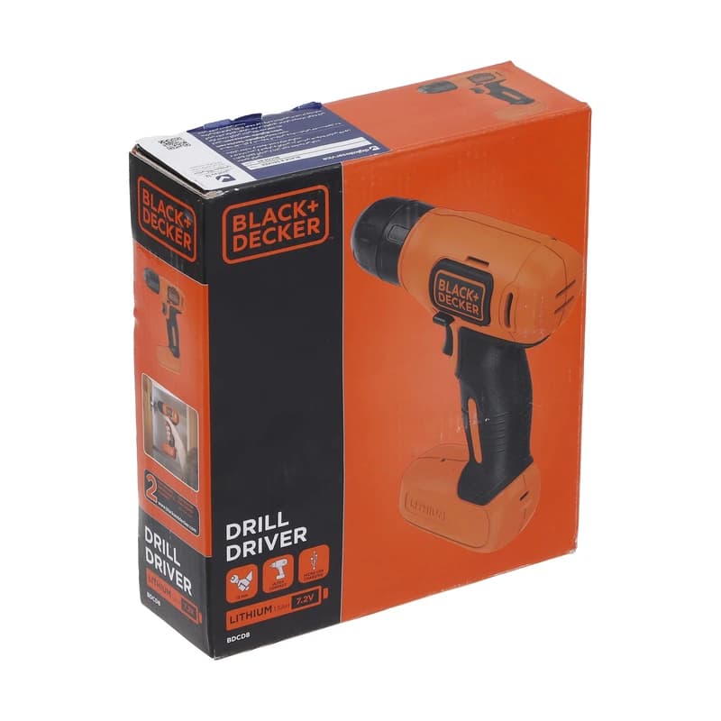 دریل پیچ گوشتی شارژی بلک اند دکر مدل BDCD8-B5 — تصویر ۴