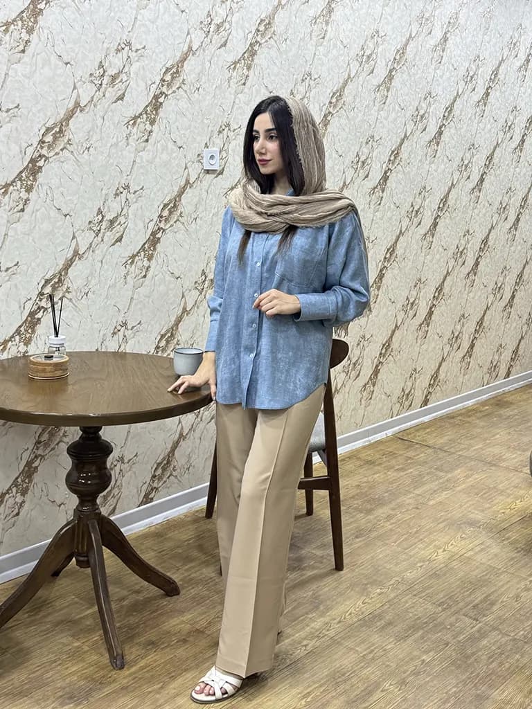 شومیز زنانه آستین کیمونو جنس صوفیا