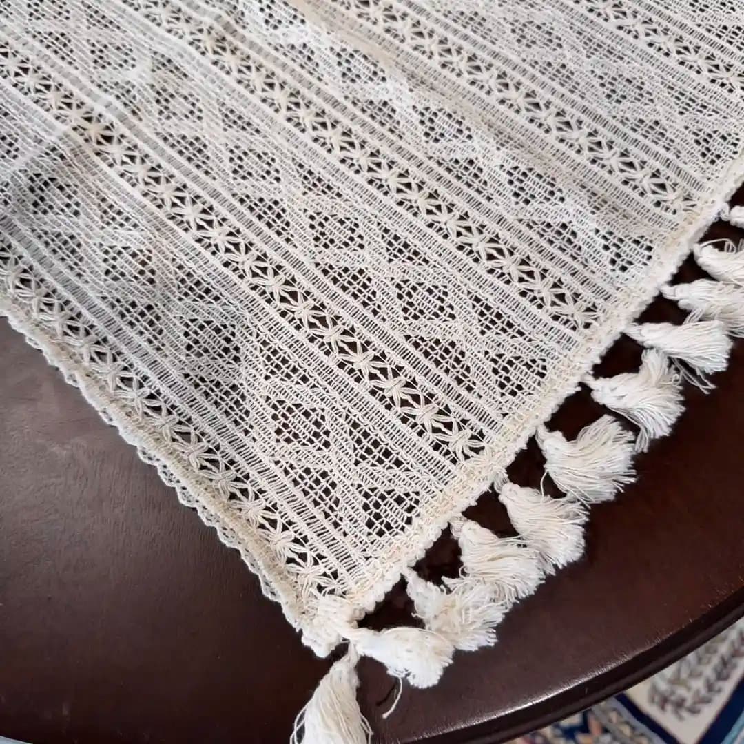 رانر قلاب بافی میز عسلی ابعاد 45*38 — تصویر ۳