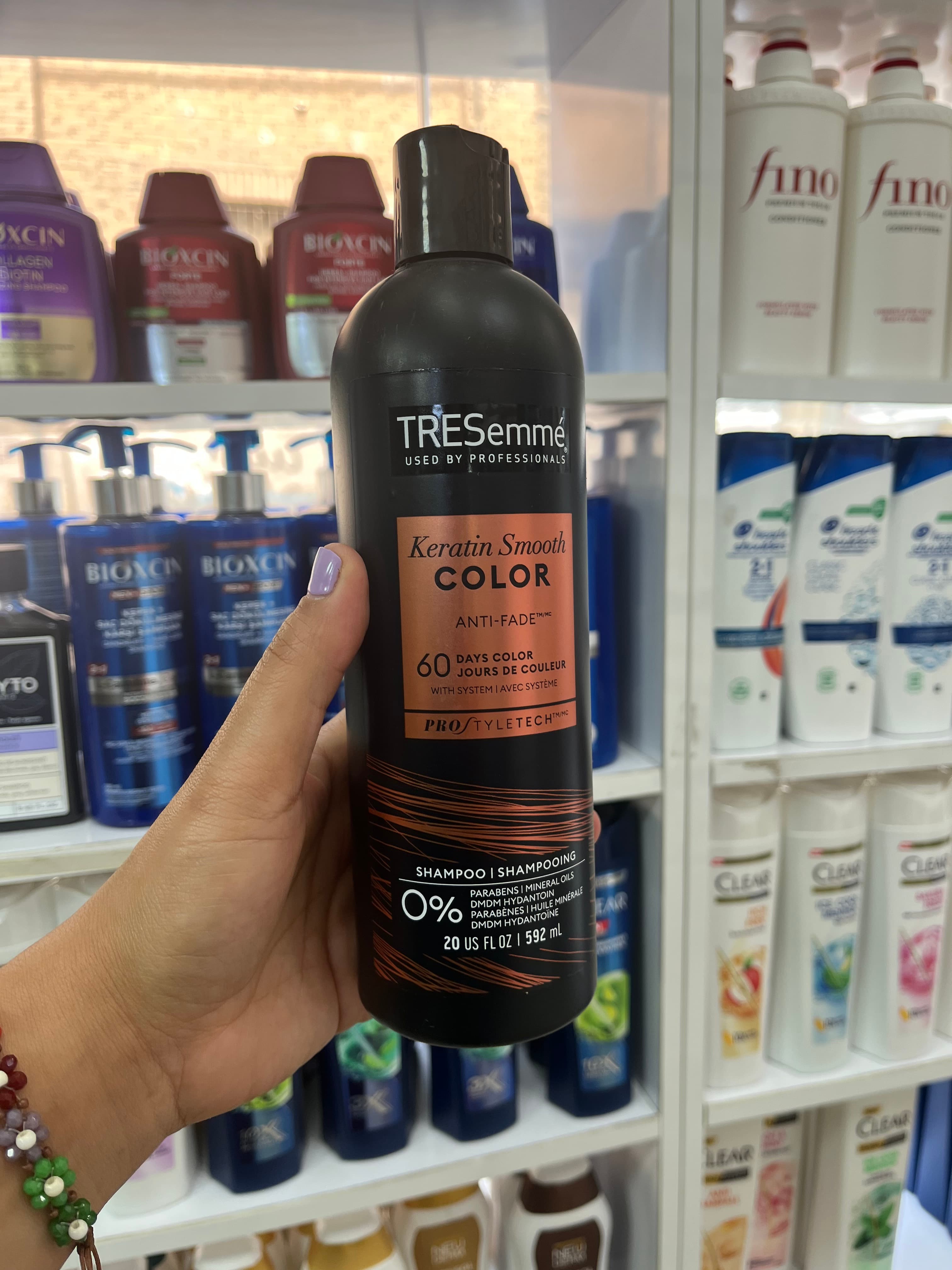 شامپو تثبیت‌کننده و درخشان‌کننده رنگ مو ترسمه (TRESemmé) مدل Keratin Smooth Color - فاقد سولفات (۵۹۲ میل)