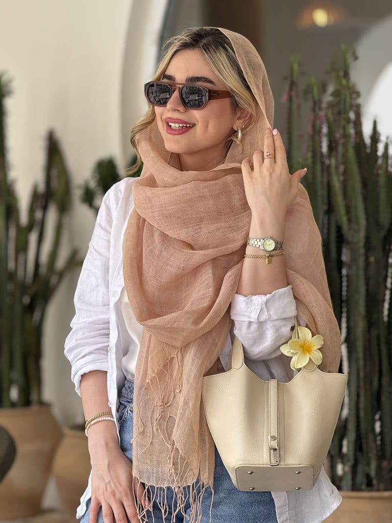 شال لینن الیزه خنک برای تابستان و بهار | ملیرا