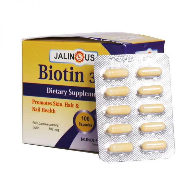 کپسول بیوتین 300 جالینوس 100 عددی| Biotin 300| مهیاب دارو — تصویر ۲