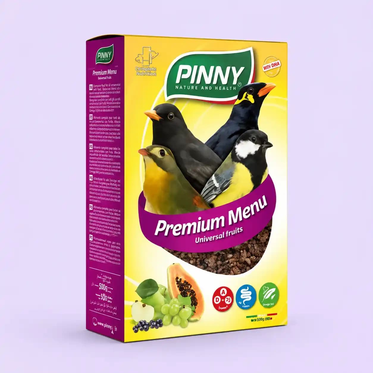 غذای میوه ای مرغ مینا و پرندگان میوه‌خوار پینتا| غذای میوه‌ای پرنده pinny