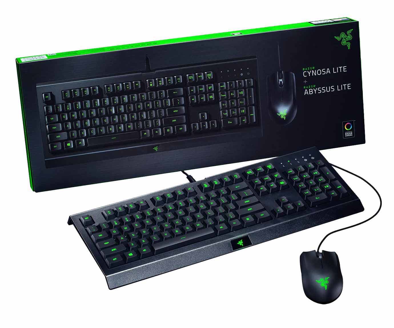 باندل کیبورد و موس Cynosa Lite + Abyssus Lite | Razer - مگاتریدر بزرگترین حراجی آنلاین میزگیمینگ صندلی گیمینگ و لوازم گیمینگ Gaming