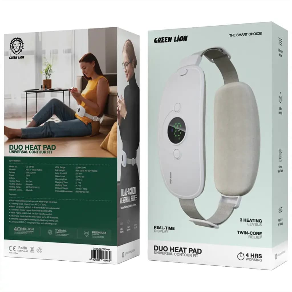 ماساژور حرارتی کمر و شکم گرین لاین مدل Duo Heat Pad