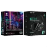 هدفونهای گیمینگ بیسیم بتل گرین Green Lion Battle Wireless Gaming Headphones - میکر ورد