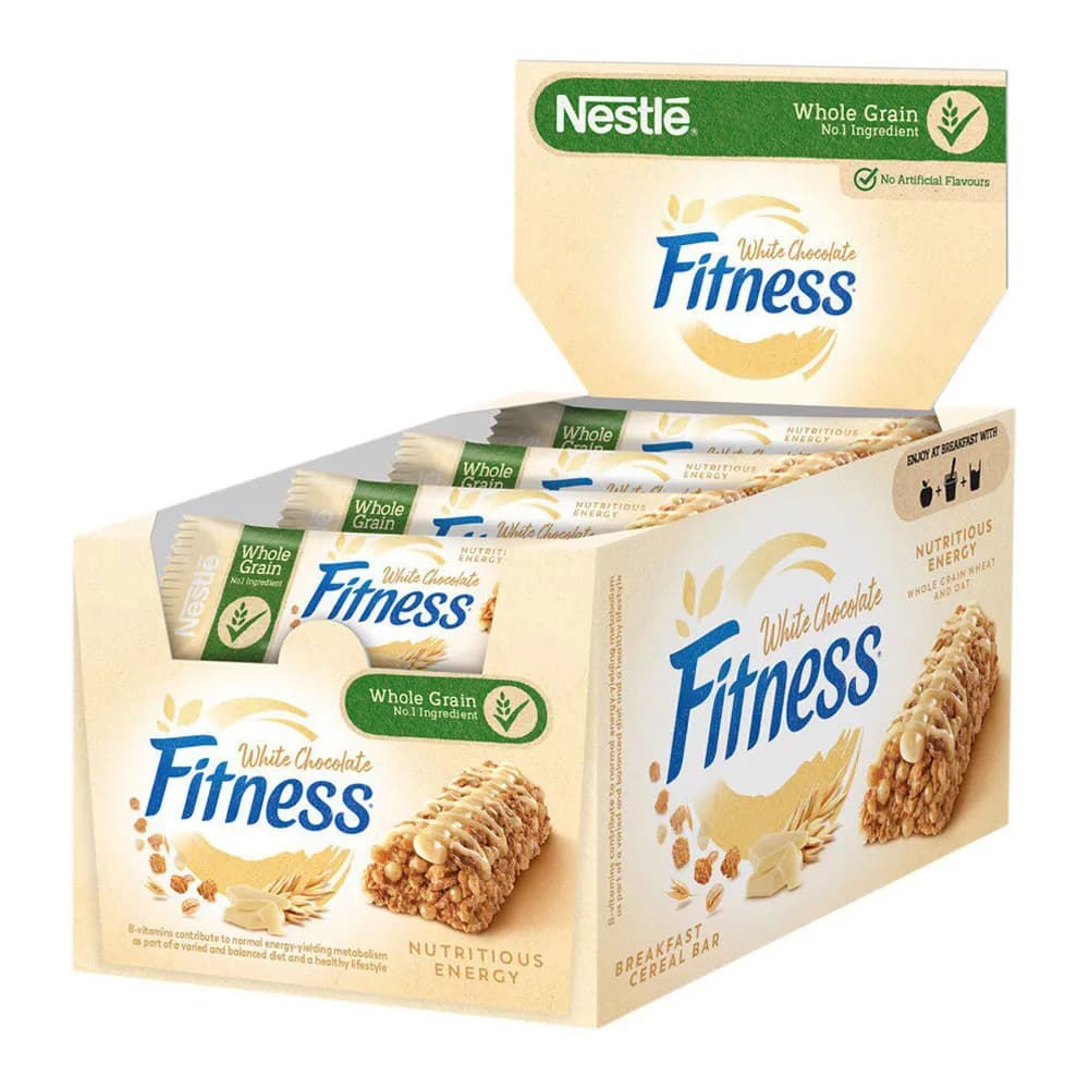 غلات بار رژیمی فیتنس شکلات سفید 16 عددی Fitness — تصویر ۳