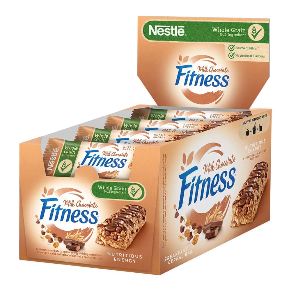 غلات بار رژیمی فیتنس شیر شکلات 16 عددی Fitness — تصویر ۳