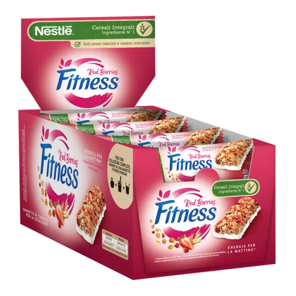 غلات بار رژیمی فیتنس توت فرنگی 16 عددی Fitness — تصویر ۳