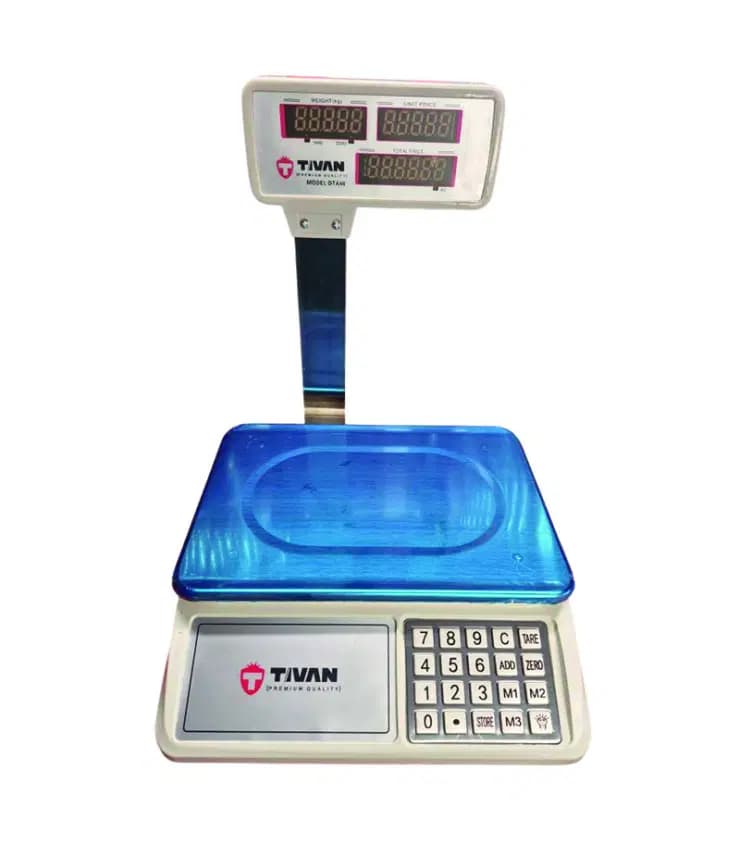 ترازو دیجیتال فروشگاهی تیوان (TIVAN) مدل DTA-40 — تصویر ۲