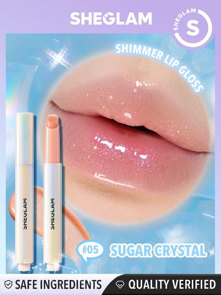 لیپ پلامپر شیگلم شاین دار رنگ Sugar Crystal — تصویر ۳