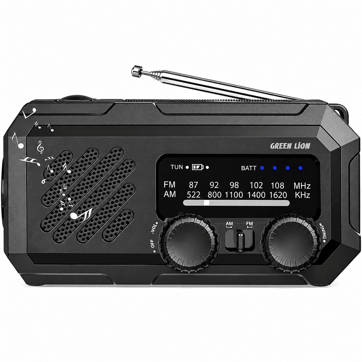 رادیو، پاوربانک و چراغ قوه گرین لاین G-Radio Lite با باتری 2000 میلی‌آمپر ساعت
