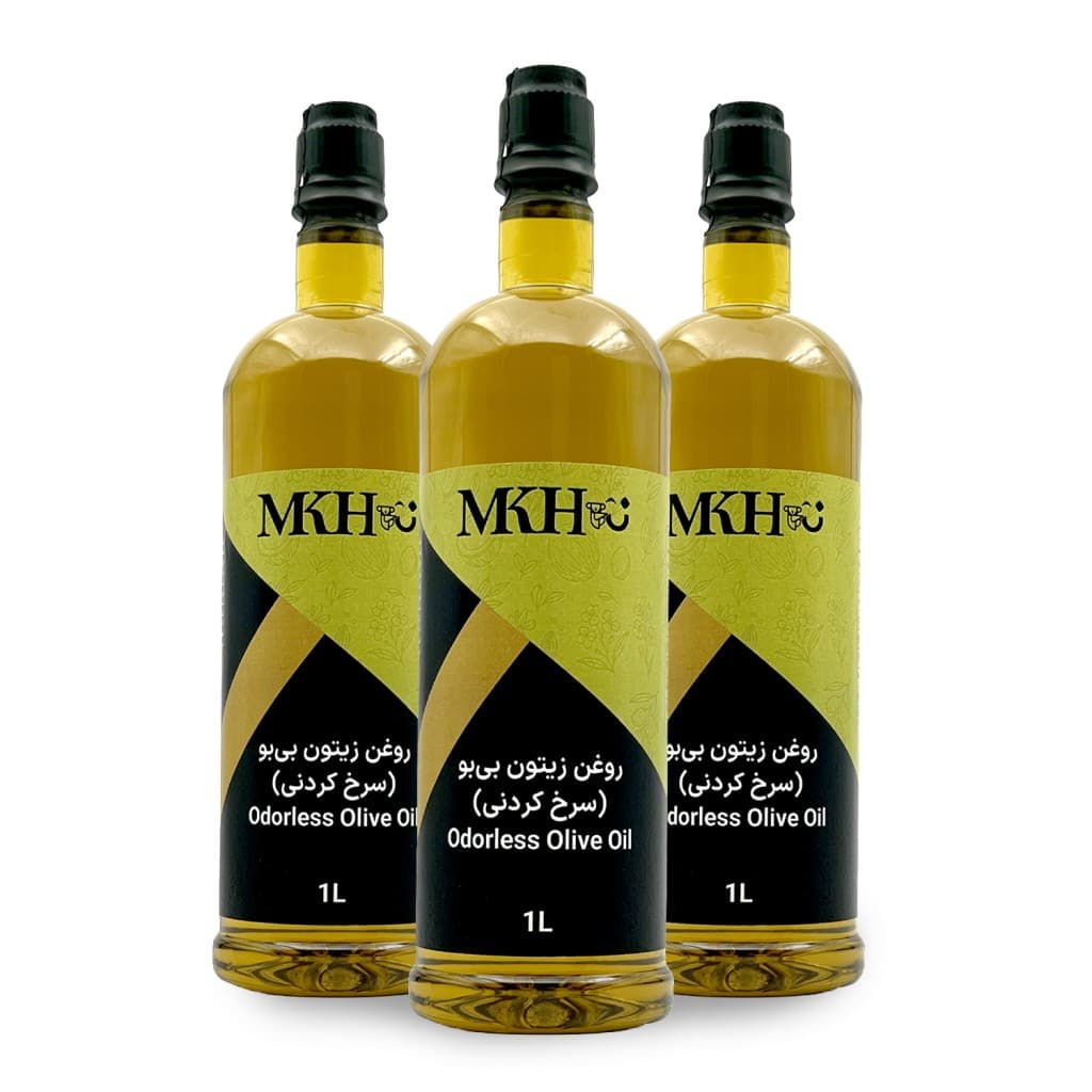 پک ۳ عددی روغن زیتون بی بو یک لیتری