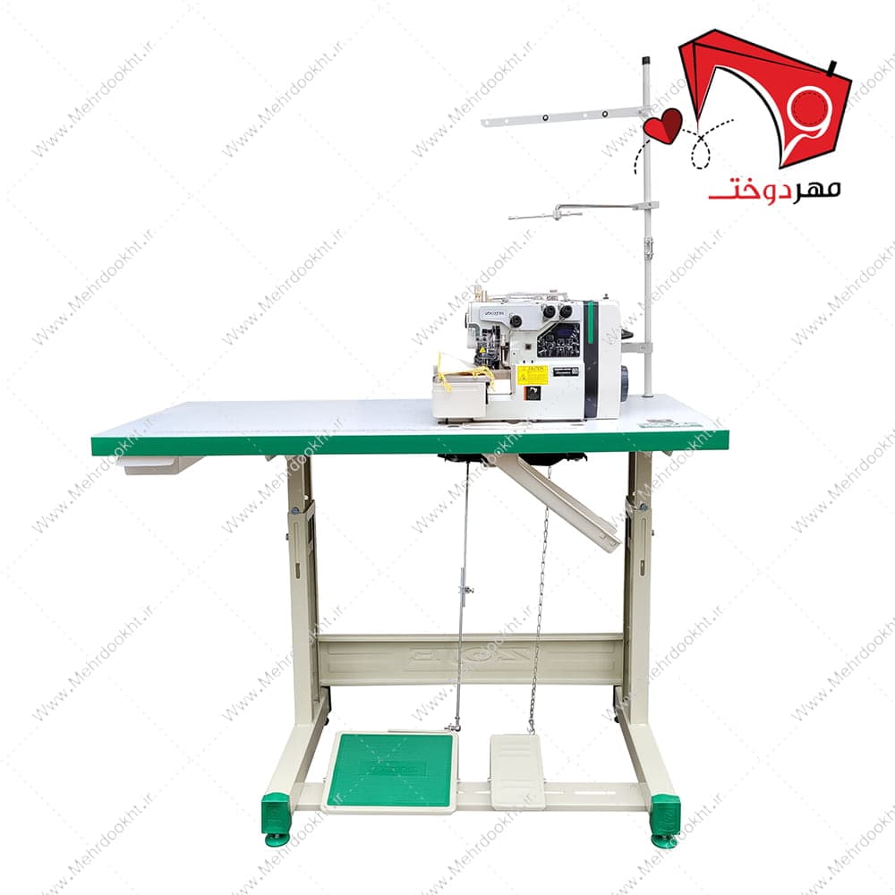 چرخ خیاطی سردوز ۳ نخ زوجی مدل B9000 موتور سر خود — تصویر ۲