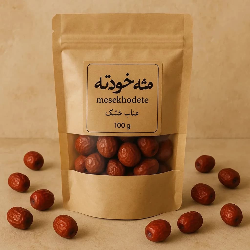 عناب خشک ارگانیک ۱۰۰ گرمی | مثه‌خودته