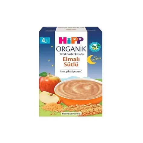 سرلاک ارگانیک غلات حاوی سیب و شیر هیپ 200 گرمی Hipp