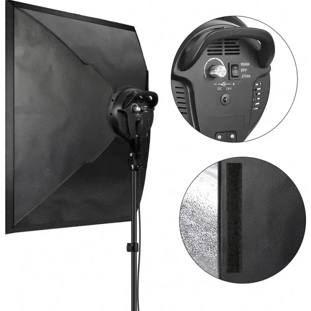 کیت پروژکتور 100 وات Diamond SMD ProjectorT019 Kit + سافت باکس 50×70 + پایه — تصویر ۴