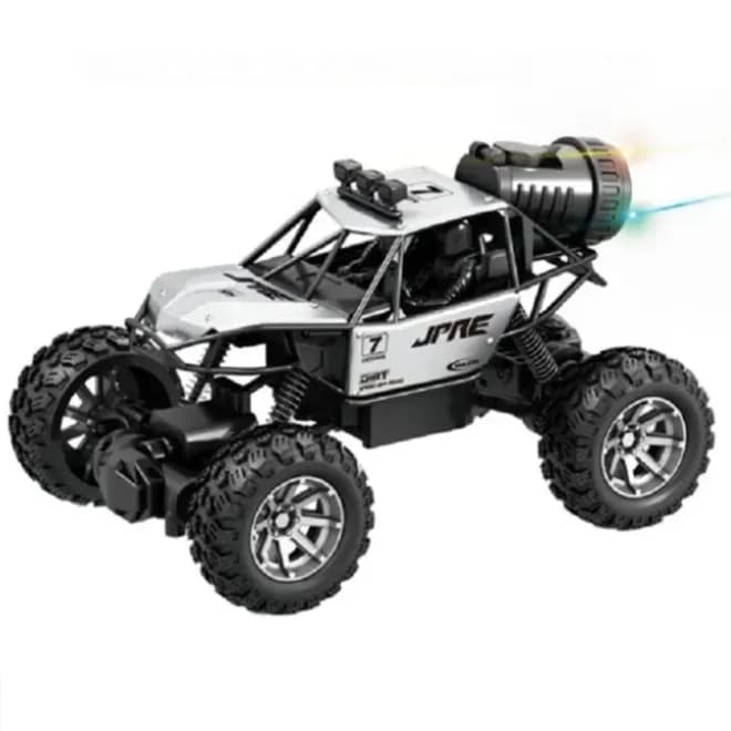 ماشین کنترلی آفرود دودزا چهار چرخ MOKA ROCK CRAWLER نقره‌ایabd890