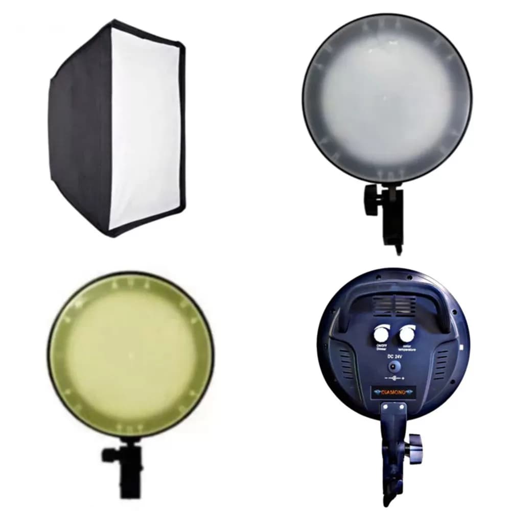 پروژکتور 100 وات Diamond SMD T020 + سافت باکس 50×70
