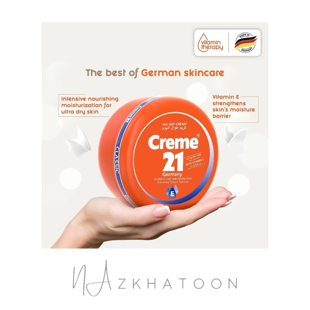 کرم مرطوب کننده حاوی ویتامین ای کرم بیست و یک 150 میل Cream 21 — تصویر ۷